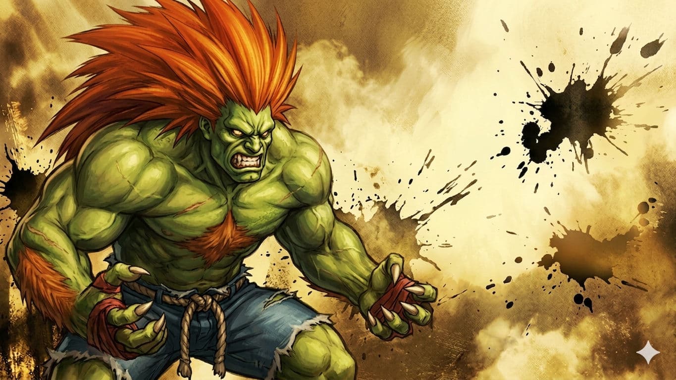 Image de fond pour le personnage blanka