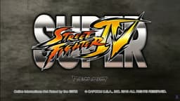 Street Fighter IV Super - title screen