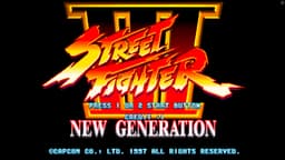 Street Fighter III: New Generation - title screen