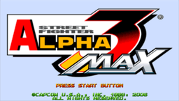 Street Fighter Alpha 3 Max - title screen