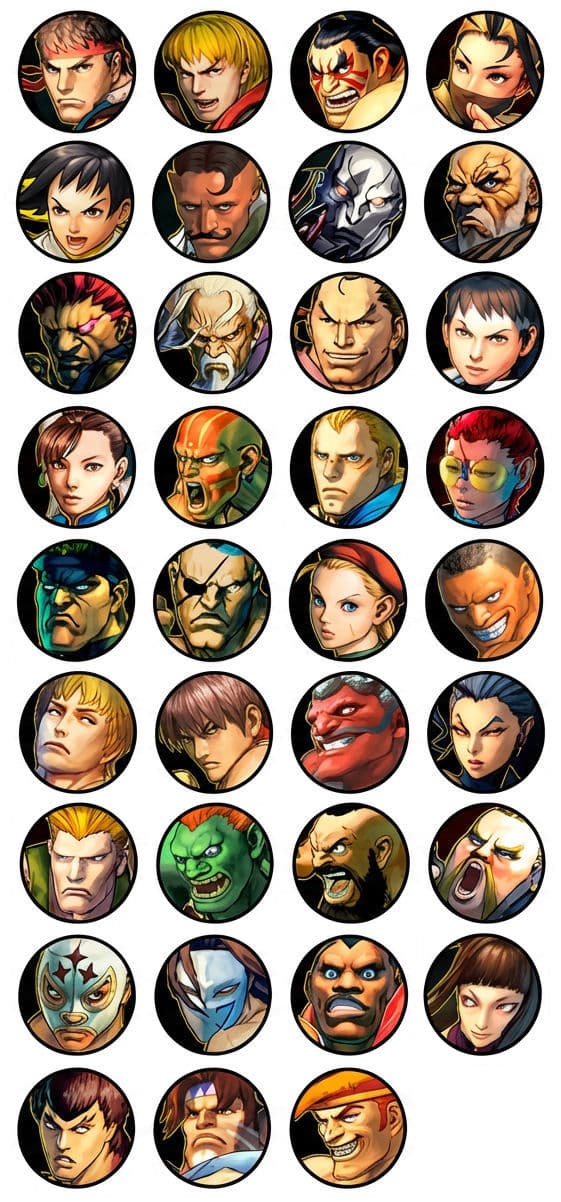Menu mobile Street Fighter IV Super