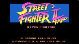 Street Fighter II Turbo - title screen