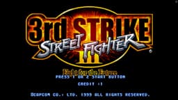 Street Fighter III: 3rd Strike - title screen