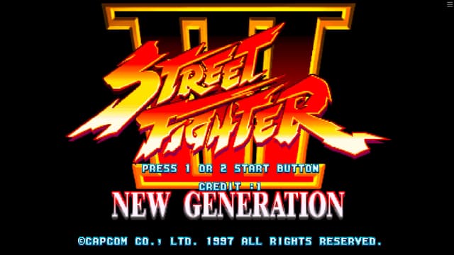 Écran-titre Street Fighter III: New Generation