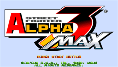 Écran-titre Street Fighter Alpha 3 Max