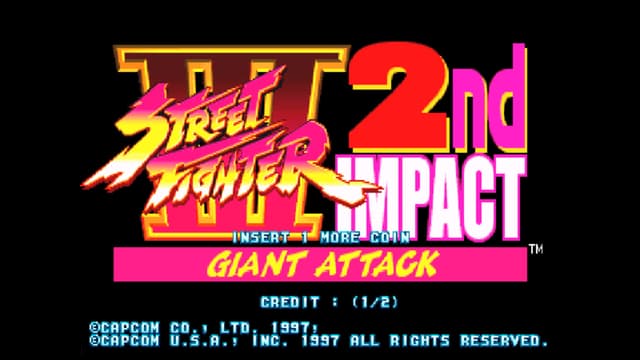 Écran-titre Street Fighter III: 2nd Impact