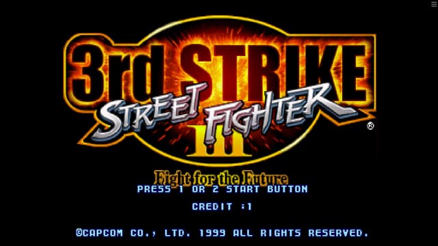 Écran-titre Street Fighter III: 3rd Strike